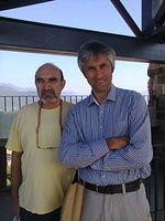 With Demetris Koutsoyiannis in Bergamo (Italy), Sept 2012.